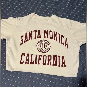 Hollister California, white XS “Santa Monica” sweater/ sweatshirt, very soft